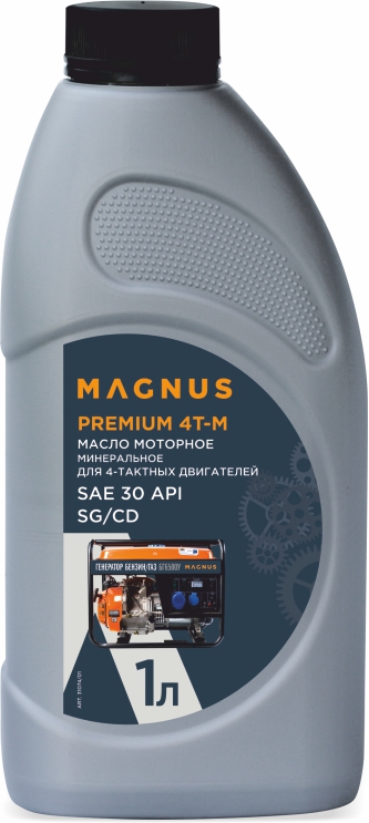 Масло четырехтактное минеральное MAGNUS OIL PREMIUM 4T-M, 1л в Грозном